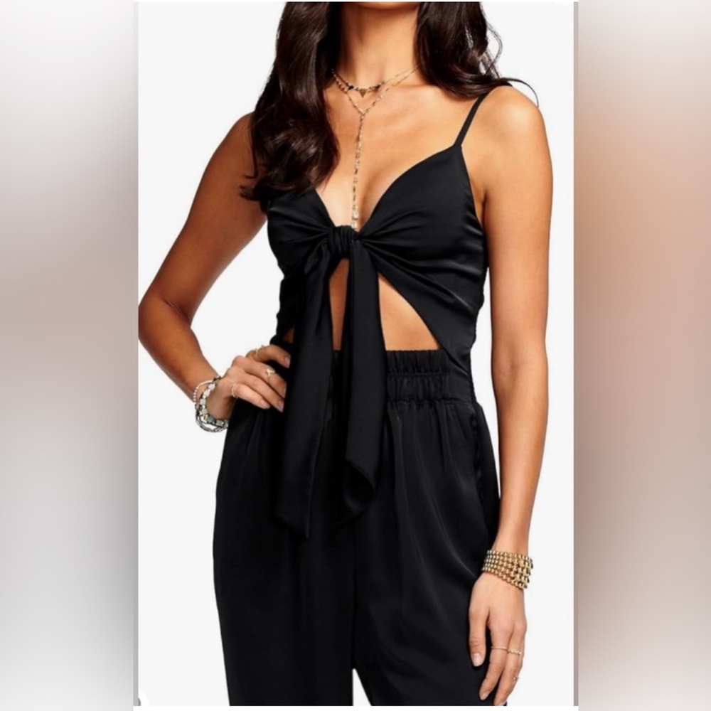 NWT - Ramy Brook Front-Tie Cutout Jumpsuit - Size L